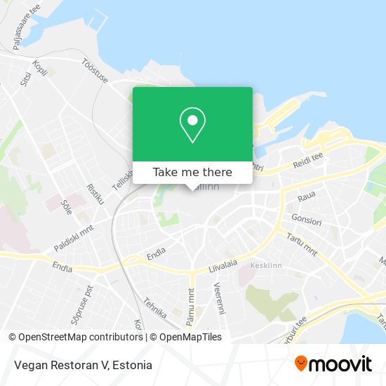 Vegan Restoran V map