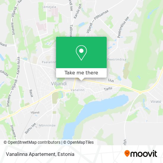 Vanalinna Apartement map