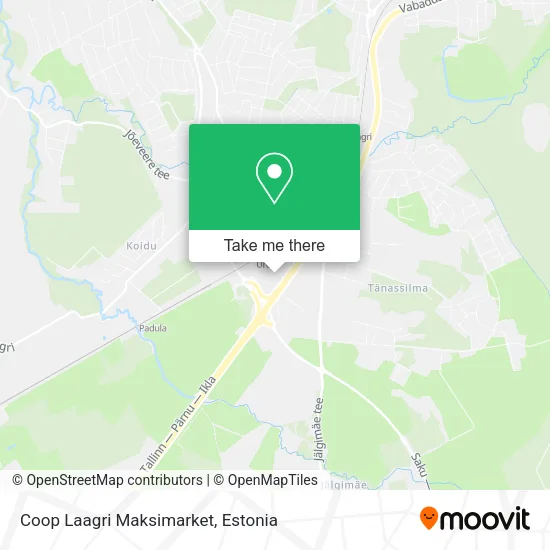 Карта Coop Laagri Maksimarket