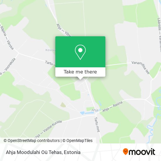 Ahja Moodulahi Oü Tehas map