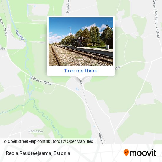 Карта Reola Raudteejaama