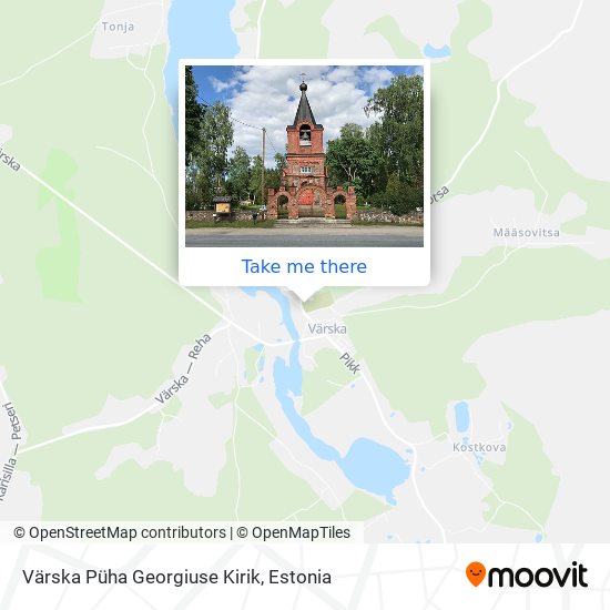 Карта Värska Püha Georgiuse Kirik