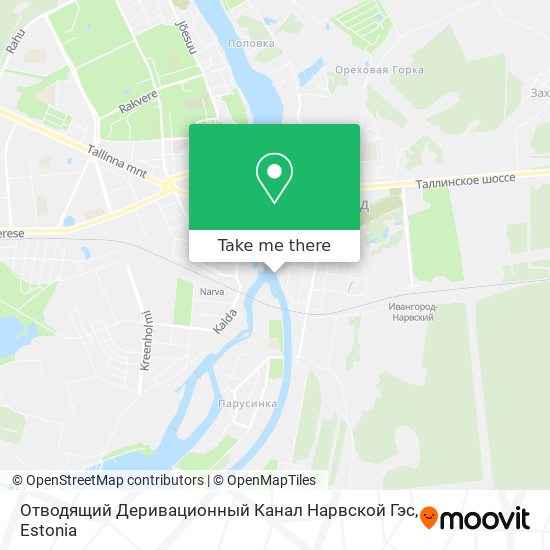 Отводящий Деривационный Канал Нарвской Гэс map