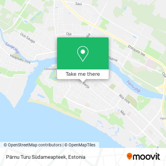 Карта Pärnu Turu Südameapteek