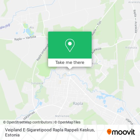 Veipland E-Sigaretipood Rapla Rappeli Keskus map
