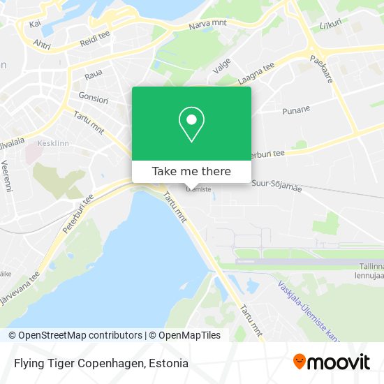 Flying Tiger Copenhagen map