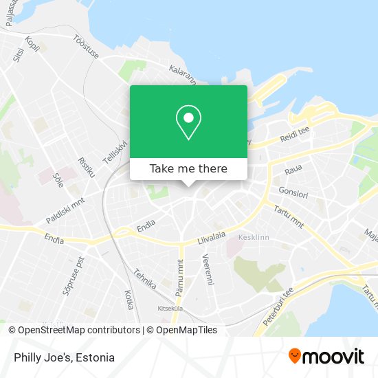 Philly Joe's map