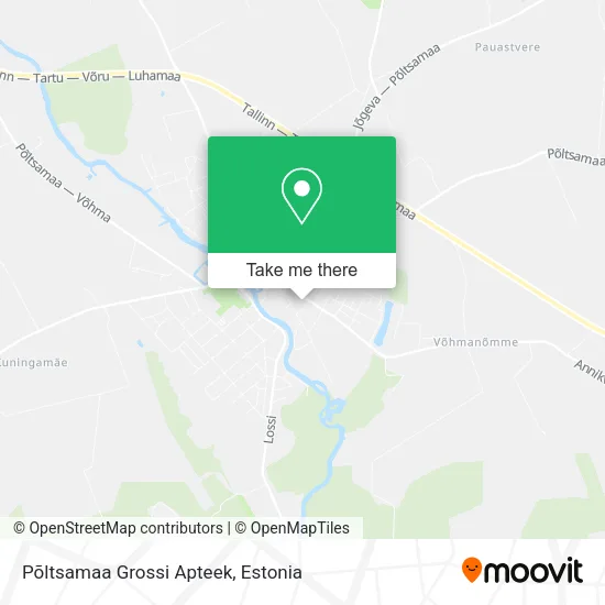 Карта Põltsamaa Grossi Apteek