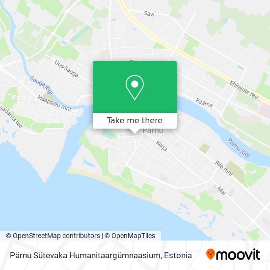 Pärnu Sütevaka Humanitaargümnaasium map