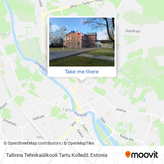 Tallinna Tehnikaülikooli Tartu Kolledž map