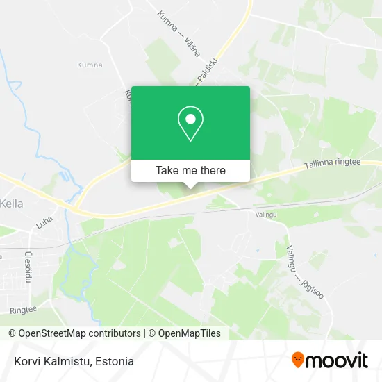 Korvi Kalmistu map