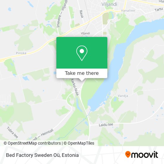 Bed Factory Sweden Oü map