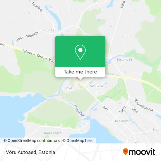 Карта Võru Autoaed