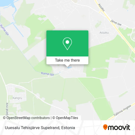 Карта Uuesalu Tehisjärve Supelrand