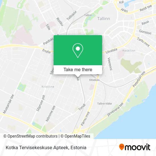 Карта Kotka Tervisekeskuse Apteek