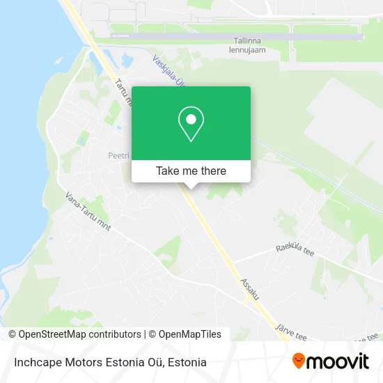 Карта Inchcape Motors Estonia Oü