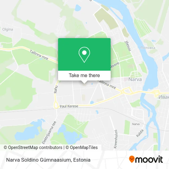 Narva Soldino Gümnaasium map
