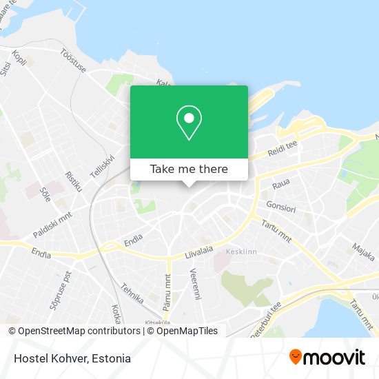 Карта Hostel Kohver