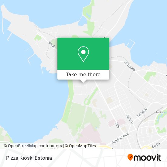 Pizza Kiosk map