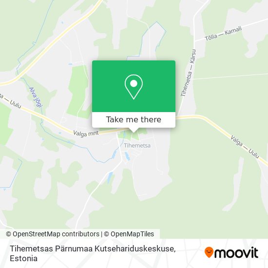 Карта Tihemetsas Pärnumaa Kutsehariduskeskuse