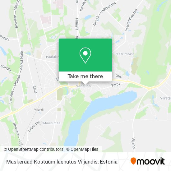 Карта Maskeraad Kostüümilaenutus Viljandis