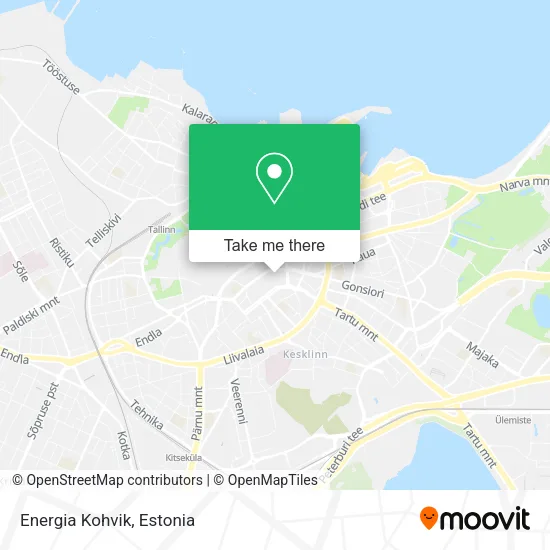 Карта Energia Kohvik