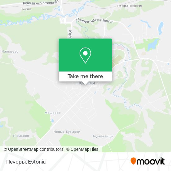 Карта Печоры
