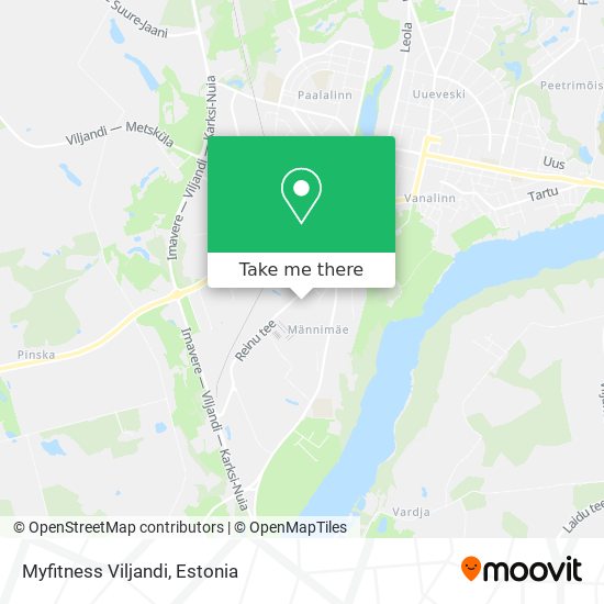 Myfitness Viljandi map