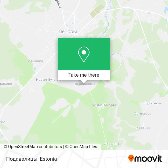 Карта Подавалицы