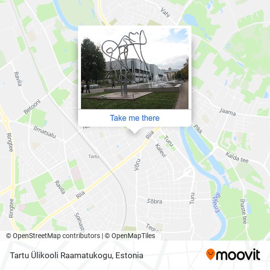 Карта Tartu Ülikooli Raamatukogu