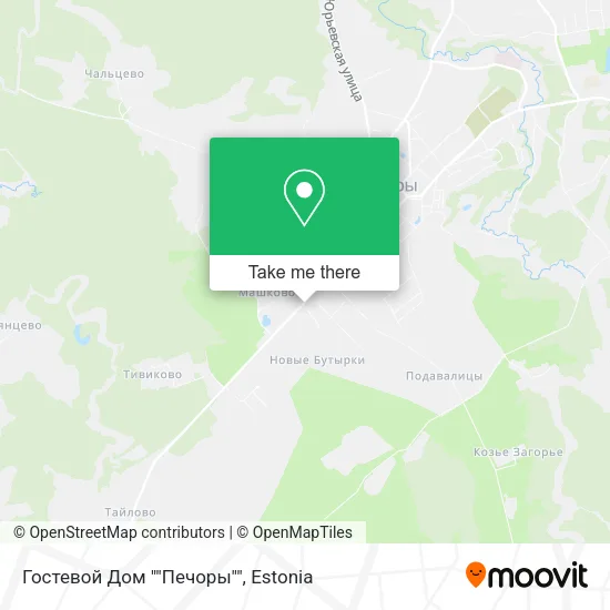 Карта Гостевой Дом ""Печоры""