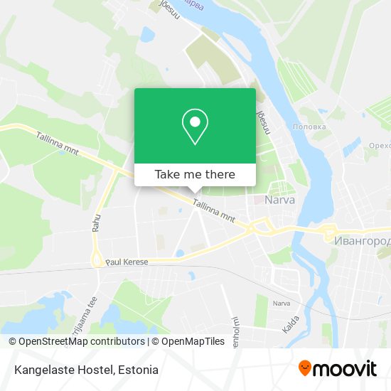 Kangelaste Hostel map