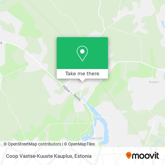 Coop Vastse-Kuuste Kauplus map