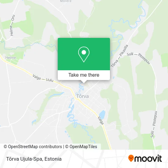Карта Tõrva Ujula-Spa