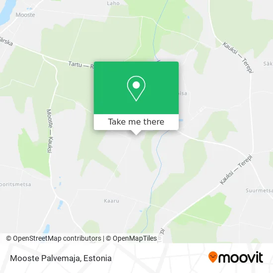 Mooste Palvemaja map