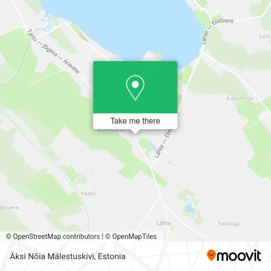 Карта Äksi Nõia Mälestuskivi