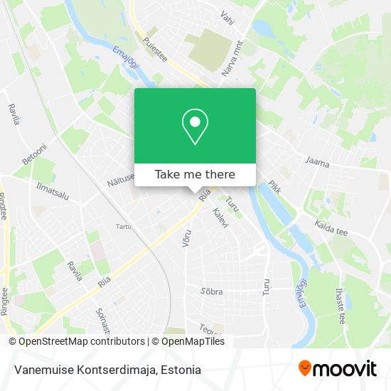 Vanemuise Kontserdimaja map