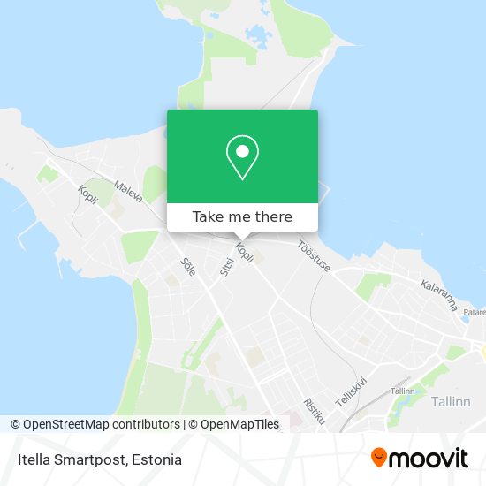 Itella Smartpost map