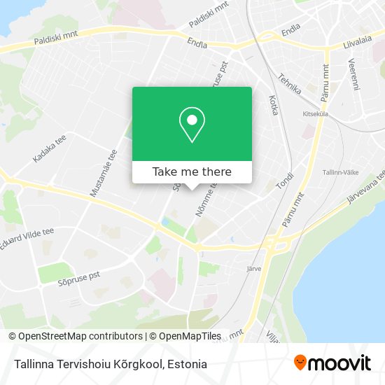 Tallinna Tervishoiu Kõrgkool map