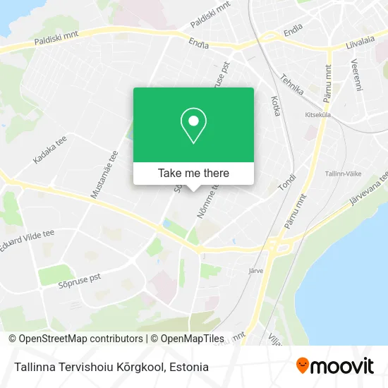 Карта Tallinna Tervishoiu Kõrgkool