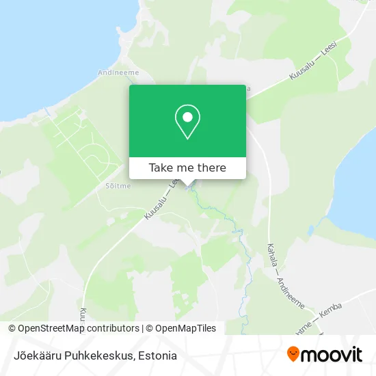 Jõekääru Puhkekeskus map