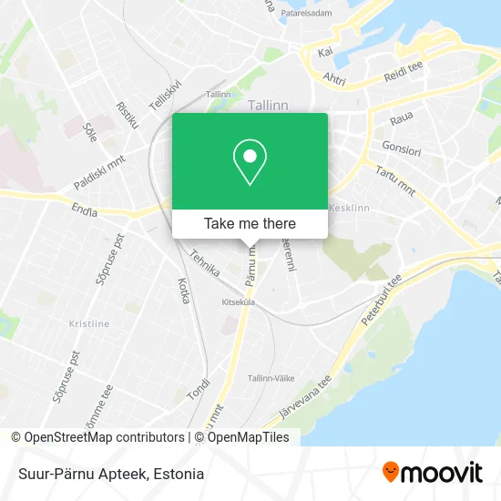 Карта Suur-Pärnu Apteek
