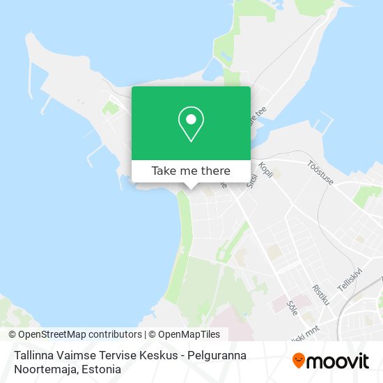 Карта Tallinna Vaimse Tervise Keskus - Pelguranna Noortemaja