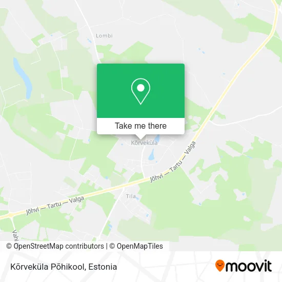Карта Kõrveküla Põhikool