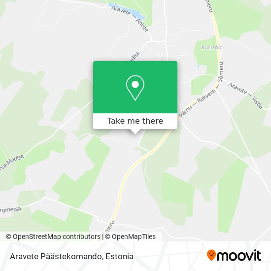 Aravete Päästekomando map