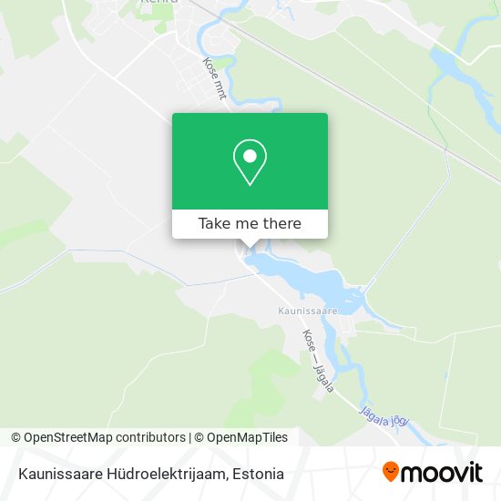 Kaunissaare Hüdroelektrijaam map