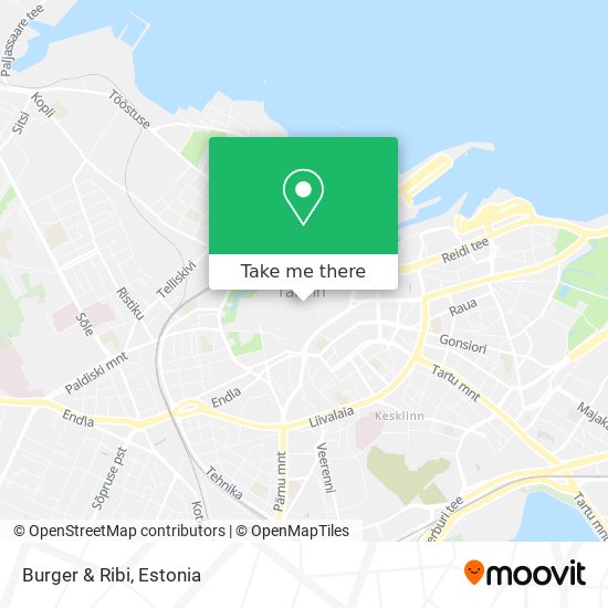 Карта Burger & Ribi
