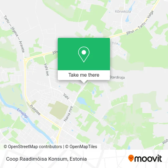 Карта Coop Raadimõisa Konsum