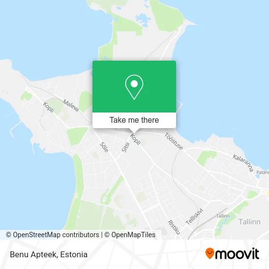 Benu Apteek map