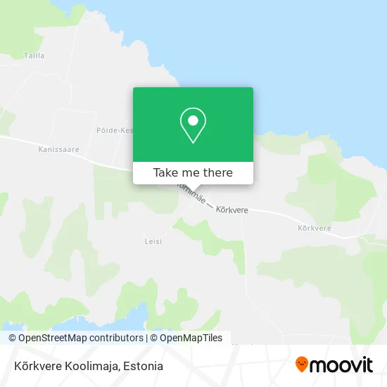 Карта Kõrkvere Koolimaja